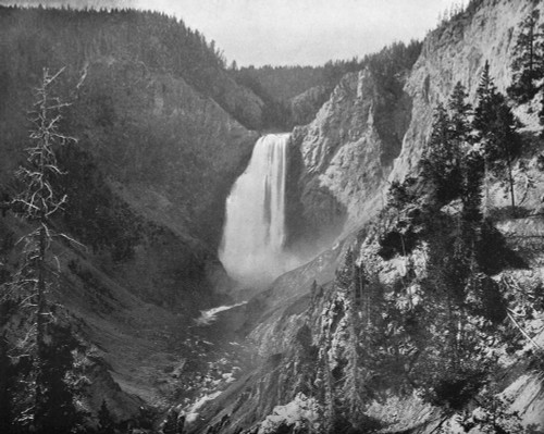 Lower Yellowstone Falls. /Nthe Lower Yellowstone Falls In Yellowstone National Park. Photograph, C1880. Poster Print by Granger Collection - Item # VARGRC0353409