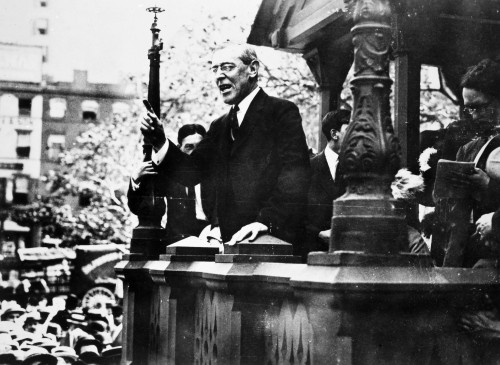 Wilson Campaigning, 1912. /Nwoodrow Wilson Campaigning For The Presidency In Union Square, New York City, 9 September 1912. Poster Print by Granger Collection - Item # VARGRC0013130