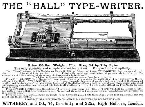 1895 Ad No 4 Caligraph American Writing Machine Company - ORIGINAL TFO –  Period Paper Historic Art LLC