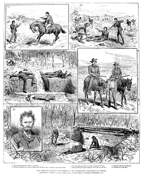 Louis Riel (1844-1885). /Ncanadian Insurgent Leader. Wood Engraving From An English Newspaper Of 1885. Poster Print by Granger Collection - Item # VARGRC0018250