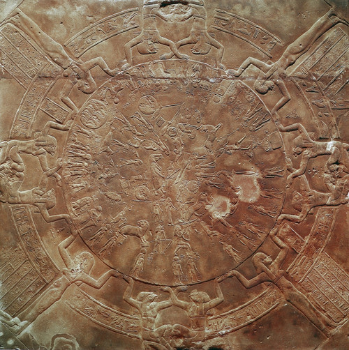 Egyptian Celestial Sphere. /Ncelestial Sphere From The Temple Of Osiris At Denderah, Egypt, Designed In The Time Of The Later Ptolemies, Between 305 And 51 B.C. Poster Print by Granger Collection - Item # VARGRC0163520