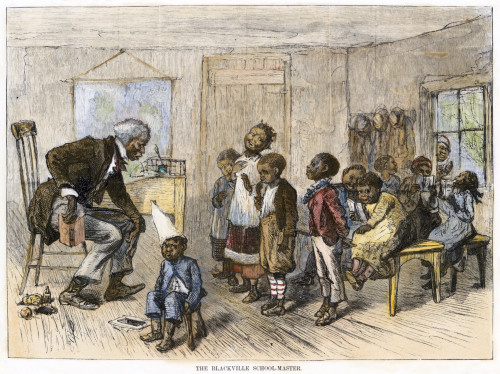 Elementary School, 1879. /Nan African-American Elementary School In The Rural South, 1879. Contemporary American Wood Engraving. Poster Print by Granger Collection - Item # VARGRC0083200