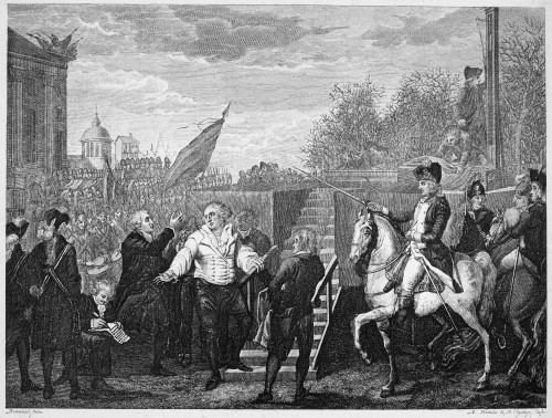 Louis Xvi Execution 1793 Nthe Execution Of King Louis Xvi Of France On Jan  21 1793 Contemporary Dutch Color Engraving Poster Print by (18 x 24)