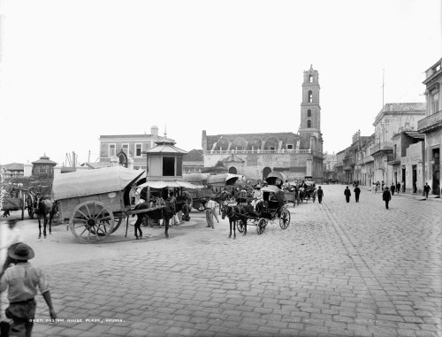 Cuba: Havana, C1900. /Nplaza In Havana, Cuba, With The Customs House Building In The Background. Photograph, C1900. Poster Print by Granger Collection - Item # VARGRC0126145