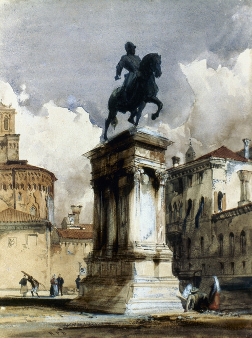 Bonington: Venice. /Nrichard Parkes Bonington: The Colleoni Monument. Watercolor And Gouache, 1826-27. Poster Print by Granger Collection - Item # VARGRC0059355