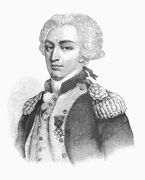 Marquis De Lafayette /N(1757-1834). French Soldier And Statesman. Wood Engraving, English, 1889. Poster Print by Granger Collection - Item # VARGRC0092612