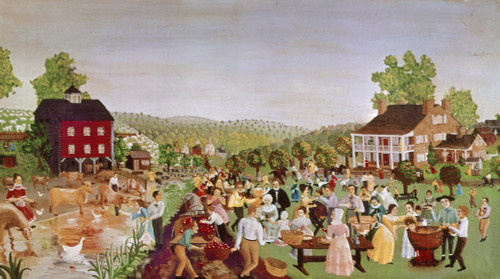 Country Festival, 1853. /Npennsylvania Dutch Country Festival. American Painting By An Unknown Artist, 1853. Poster Print by Granger Collection - Item # VARGRC0130305