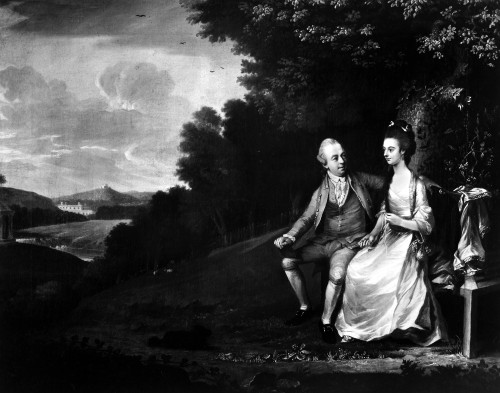 Sir Francis Dashwood /N(1708-1781). 15Th Baron Le Despencer, With His Wife. Painting By Nathaniel Dance, 18Th Century. Poster Print by Granger Collection - Item # VARGRC0109653
