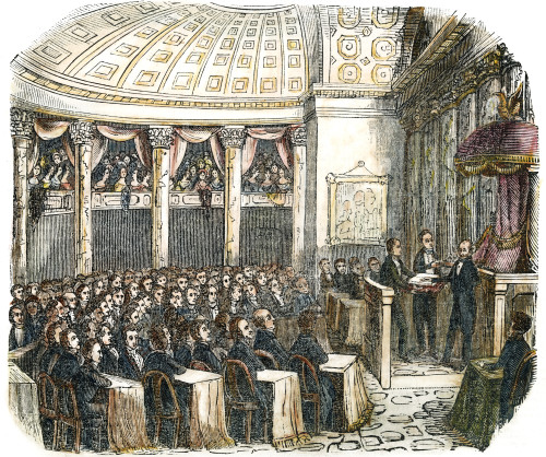 Martin Van Buren (1782-1862). Eighth President Of The United States. /Ninauguration Of Van Buren On 4 March 1837. Engraving, 1841. Poster Print by Granger Collection - Item # VARGRC0029165