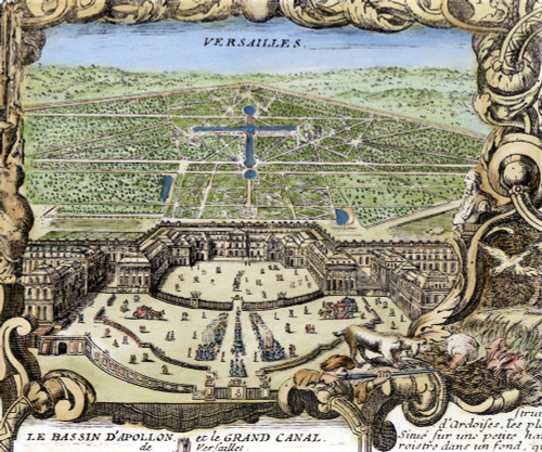Versailles, 1766. /Nengraved View Of Versailles And Its Gardens From 'Nouveau Plan De Paris,' 1766. Poster Print by Granger Collection - Item # VARGRC0066129