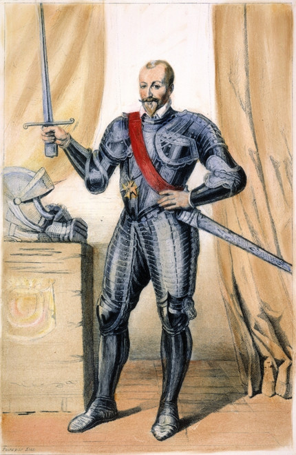 Duke Henry I /Nde Montmorency (1534-1614): Line Engraving, French, 19Th Century. Poster Print by Granger Collection - Item # VARGRC0065172