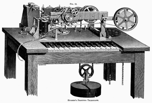 Printing Telegraph, 1873. /Nhughes' Printing Telegraph. Line Engraving, 1873. Poster Print by Granger Collection - Item # VARGRC0098410