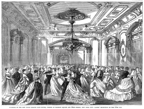 Union League Club, 1868. /Nthe Ladies' Reception At The New Union League Club, On The Corner Of Madison Avenue And East 26Th Street, New York City, In 1868. Contemporary Wood Engraving. Poster Print by Granger Collection - Item # VARGRC0050675