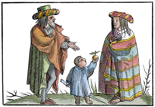 Gypsy Family, 1552. /Nwoodcut From Sebastian Munster'S 'Cosmographia Universalis', Basle, 1552. Poster Print by Granger Collection - Item # VARGRC0077417