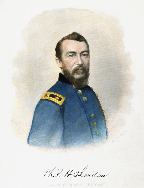 Philip Sheridan (1831-1888). /Namerican Army Commander: Steel Engraving, 1877, After A Photograph. Poster Print by Granger Collection - Item # VARGRC0030511