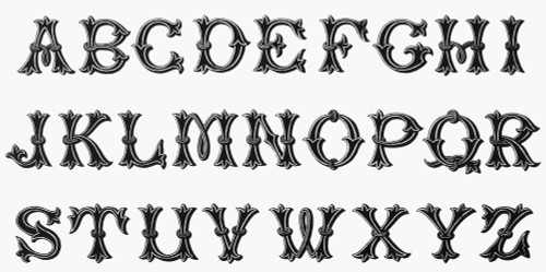 Alphabet, 16Th Century. /Nnineteenth-Century Revival Of A 16Th Century Design. Poster Print by Granger Collection - Item # VARGRC0080824