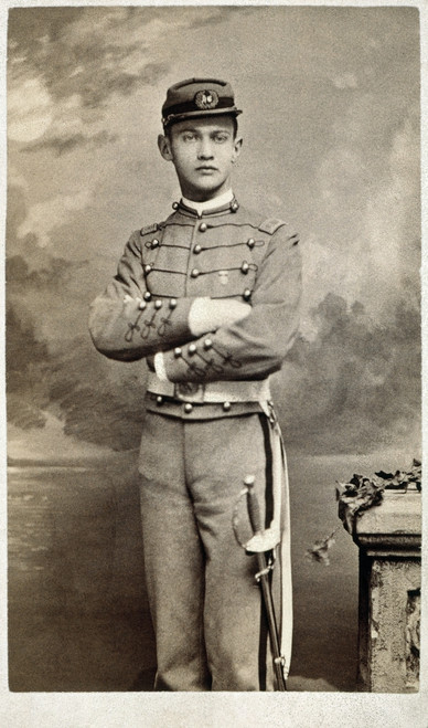 American Cadet, C1870. /Nportrait Of An American Soldier, Probably A Cadet At A Military Academy. Original Carte-De-Visite Photograph, C1870. Poster Print by Granger Collection