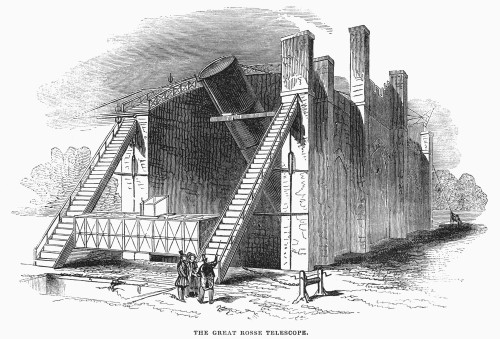 Telescope: Parsons, 1845. /Nthe Great 'Leviathan' Telescope Built In 1845 By The Irish Astronomer William Parsons, 3Rd Earl Of Rosse. Wood Engraving From A Contemporary English Newspaper. Poster Print by Granger Collection - Item # VARGRC0091290