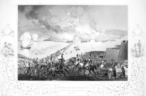 Crimean War, 1856. /Nretreat Of The Russians During The Siege Of Sevastopol By British And French Forces, 8 September 1855. Contemporary Steel Engraving. Poster Print by Granger Collection - Item # VARGRC0005765