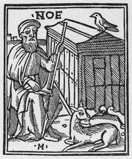 Noah. /Nnoah And The Ark. Woodcut From Giacomo Filippo Foresti'S 'Supplementum Chronicarum,' 1524. Poster Print by Granger Collection - Item # VARGRC0323316
