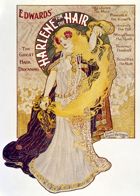 Edwards' "Harlene" for the Hair, 1890 Poster Print by Science Source