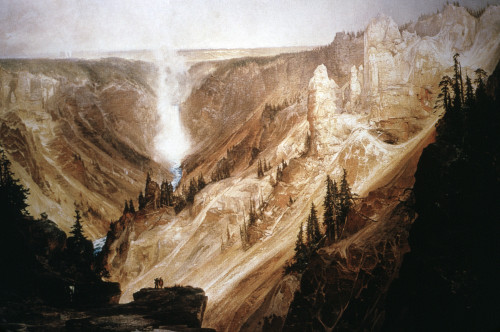 Moran: Yellowstone, 1872. /N'Grand Canyon Of The Yellowstone.' Oil On Canvas By Thomas Moran, 1872. Poster Print by Granger Collection - Item # VARGRC0176590