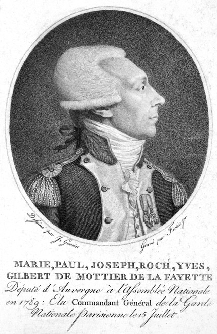 Marquis De Lafayette /N(1757-1834). French Soldier And Statesman. Stipple Engraving, French, C1800. Poster Print by Granger Collection - Item # VARGRC0048980