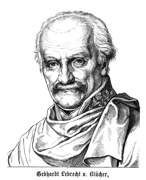 Gebhard L. Von Blucher /N(1742-1819). Prussian Field Marshal. Line Engraving, German, 19Th Century. Poster Print by Granger Collection - Item # VARGRC0268683