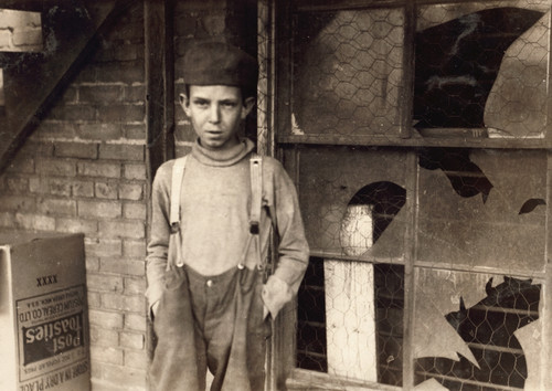 Hine: Child Labor, 1917. /N11-Year-Old Bakery Worker In Oklahoma City, Oklahoma. Photograph By Lewis Hine, April 1917. Poster Print by Granger Collection - Item # VARGRC0107884