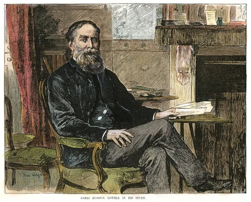 James Russell Lowell /N(1819-1891). American Poet, Essayist, And Diplomat. Wood Engraving, 1887. Poster Print by Granger Collection - Item # VARGRC0046602