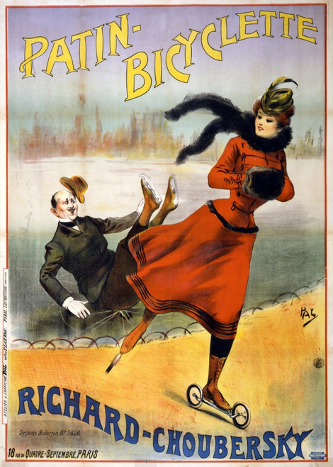 Wheeled Roller Skates, 19th Century Poster Print by Science Source - Item # VARSCIJB6441