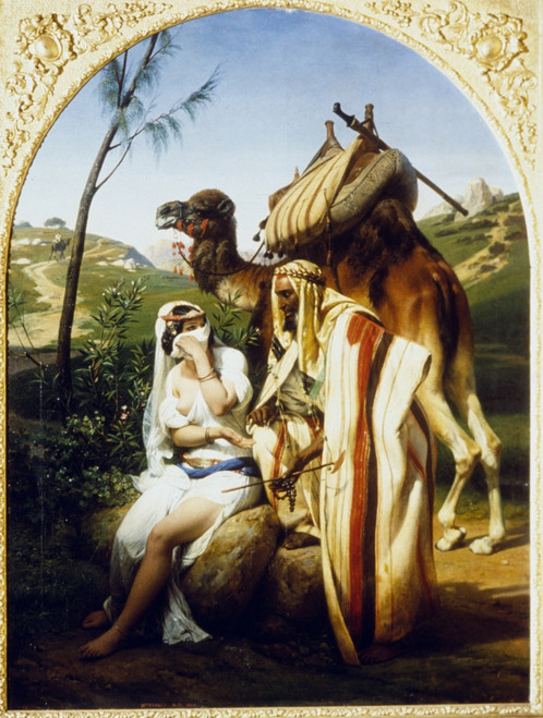 Vernet: Tamar & Judah. /Noil On Canvas, 1840, By Horace Vernet. Poster Print by Granger Collection - Item # VARGRC0027003