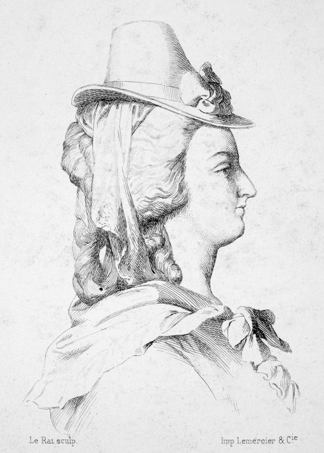 Marie Antoinette (1755-1793). /Nqueen Of France, 1774-1792. Etching After A Drawing, 1791. Poster Print by Granger Collection - Item # VARGRC0059018