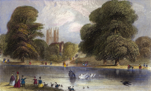 London: St James' Park, 1852. /N"The Ornamental Water, St James' Park," London. Steel Engraving, English, 1852. Poster Print by Granger Collection - Item # VARGRC0043080 London: St James' Park, 1852. /N"The Ornamental Water, St James' Park," London. Steel Engraving, English, 1852. Poster Print by Granger Collection - Item # VARGRC0043080