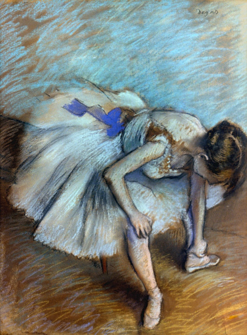 Degas: Dancer, 1881-83. /Nedgar Degas: Seated Dancer. Pastel On Paper, 1881-83. Poster Print by Granger Collection - Item # VARGRC0043331