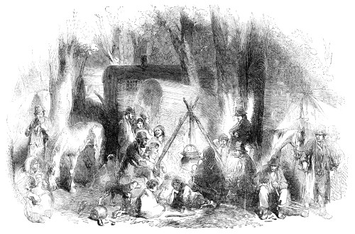 Gypsy Encampment, 1856. /Nwood Engraving, English, 1856. Poster Print by Granger Collection - Item # VARGRC0066233