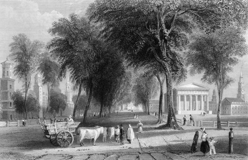 Yale College, 1838. /Nsteel Engraving. Poster Print by Granger Collection - Item # VARGRC0047889