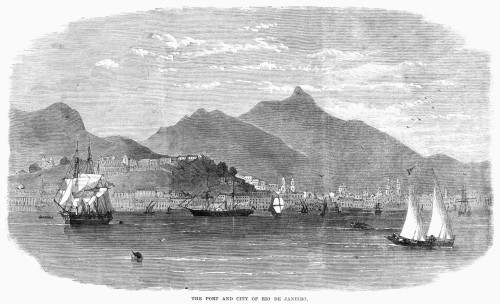Rio De Janeiro, 1864. /N'The Port And City Of Rio De Janeiro,' Brazil. Wood Engraving, English, 1864. Poster Print by Granger Collection - Item # VARGRC0268515