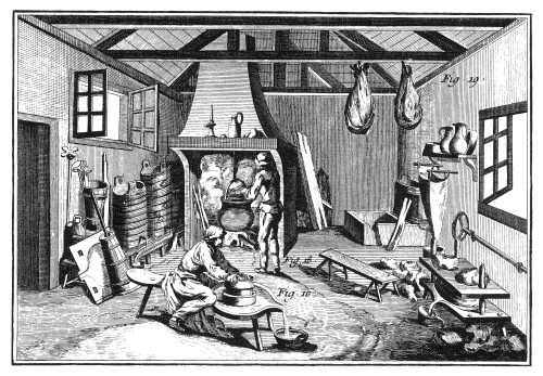 Cheese-Making 18Th Century. /Ncheese-Making In Auvergne, France. Engraving For Denis Diderot'S 'Encyclopedie', Paris, 1751-1772. Poster Print by Granger Collection - Item # VARGRC0066728