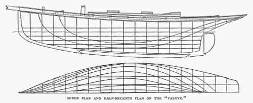 Yacht: Valkyr, 1882. /Nsheer Plan And Half-Breadth Plan Of The 'Valkyr.' Line Engraving, American, 1882. Poster Print by Granger Collection - Item # VARGRC0098009
