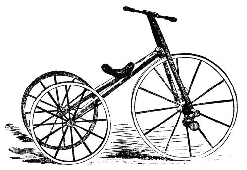 Tricycle, 19Th Century. /Nline Cut, American, 19Th Century. Poster Print by Granger Collection - Item # VARGRC0080796