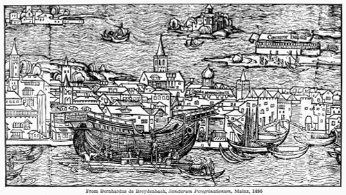 Ship: Venice, 1486. /Nthe Building Of A Ship In Venice. German Woodcut, 1486, From Bernhard Von Breydenbach'S 'Sanctae Peregrinationes.' Poster Print by Granger Collection - Item # VARGRC0120976