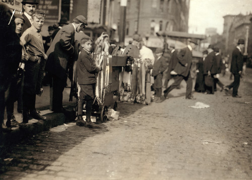 Hine: Peddlers, 1909. /Nboys Peddling Notions On The Street In Boston, Massachusetts. Photograph By Lewis Wickes Hine, 1909. Poster Print by Granger Collection - Item # VARGRC0324051 Hine: Peddlers, 1909. /Nboys Peddling Notions On The Street In Boston, Massachusetts. Photograph By Lewis Wickes Hine, 1909. Poster Print by Granger Collection - Item # VARGRC0324051