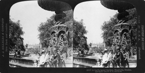 Stockholm: Kungstradgarden. /Nview Of The Kungstradgarden In Stockholm, Sweden. Stereograph, 1902. Poster Print by Granger Collection - Item # VARGRC0326282