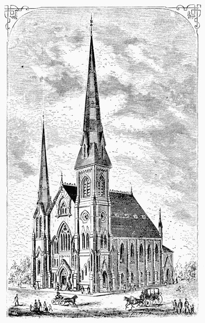 Savannah: Methodist Church. /Nwesley Monumental Methodist Church At Savannah, Georgia. Wood Engraving, American, Late 19Th Century. Poster Print by Granger Collection - Item # VARGRC0098495