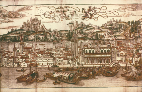 Venice, 15Th Century. /Ncolored Woodcut, German, 1486. Poster Print by Granger Collection - Item # VARGRC0021043