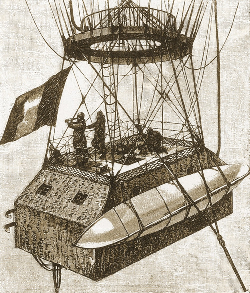 French Plan to Balloon to North Pole, 1890 Poster Print by Science Source