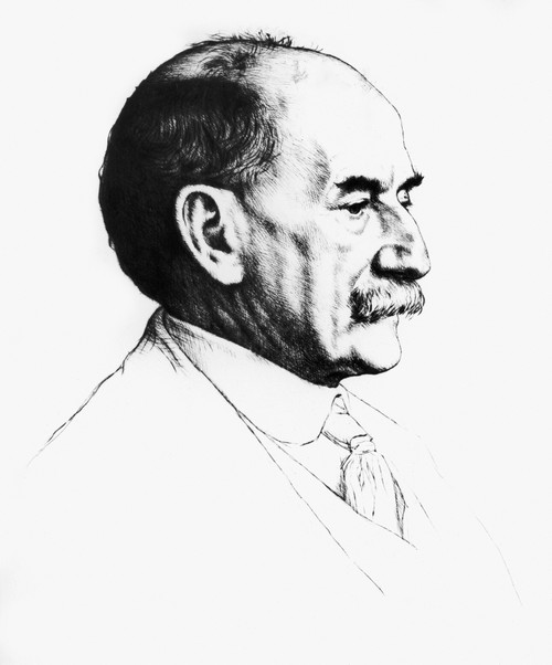 Thomas Hardy (1840-1928). /Nenglish Novelist And Poet. Etching By William Strang, 1910. Poster Print by Granger Collection