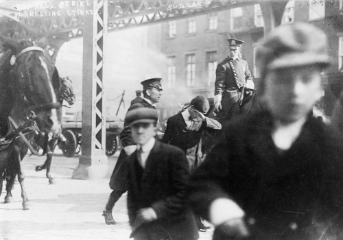 New York City: Strike, 1910. /Ntwo Policemen Arresting A Striker During An Express Strike In New York City. Photograph, 1910. Poster Print by Granger Collection - Item # VARGRC0326529 New York City: Strike, 1910. /Ntwo Policemen Arresting A Striker During An Express Strike In New York City. Photograph, 1910. Poster Print by Granger Collection - Item # VARGRC0326529