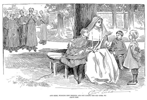 Gibson: Friends, 1901. /Ncharles Dana Gibson (1867-1944). American Illustrator. 'And Here, Winning New Friends And Not Losing The Old Ones, We Leave Her.' Pen And Ink Drawing, 1901. Poster Print by Granger Collection - Item # VARGRC0032178